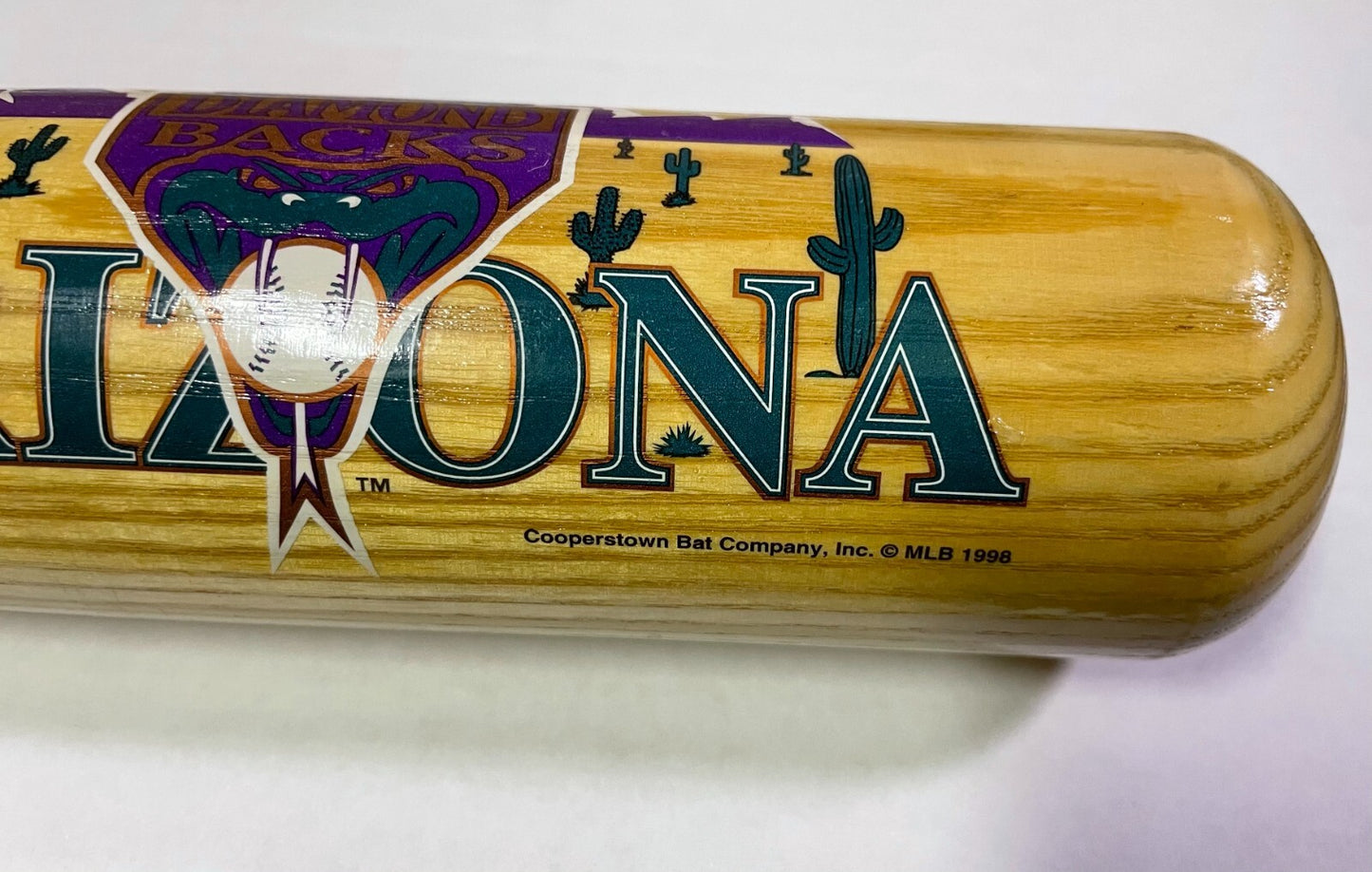 1998 Arizona Diamondbacks Inaugural Season Cooperstown MLB Team Series Bat