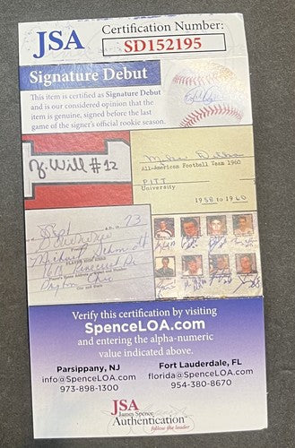 Wander Franco Tampa Bay Rays Signed Full Name Baseball Rookie Autograph JSA COA