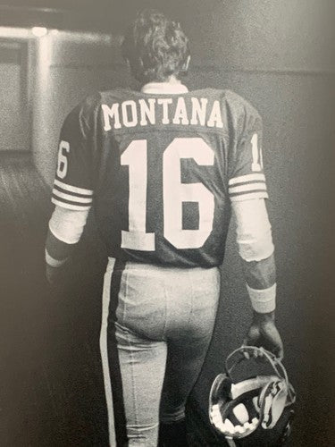 Joe Montana 49er’s Super Bowl Tunnel 16x20 B/W Photo File Licensed NFL Holo  MVP
