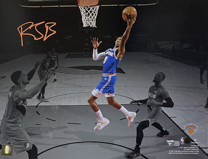 RJ Barrett Knicks Signed 11x14 Rookie Spotlight Photo Framed Auto Fanatics COA