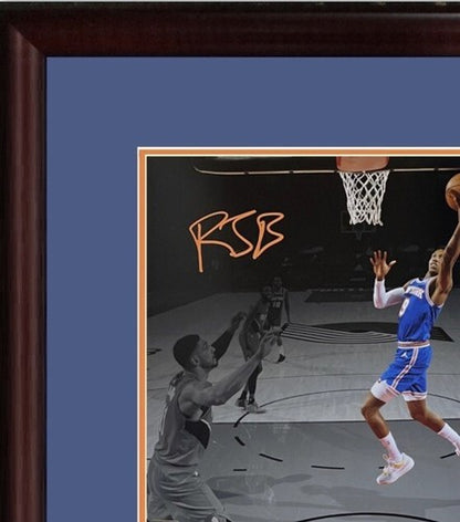 RJ Barrett Knicks Signed 11x14 Rookie Spotlight Photo Framed Auto Fanatics COA