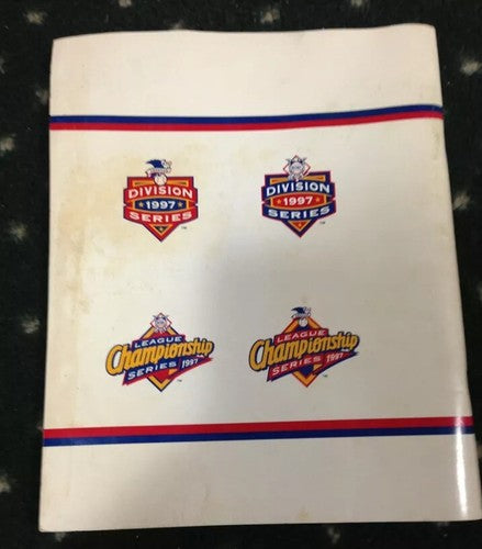 1997 Baseball Championship Media Guide Program yankees vs indians Derek Jeter