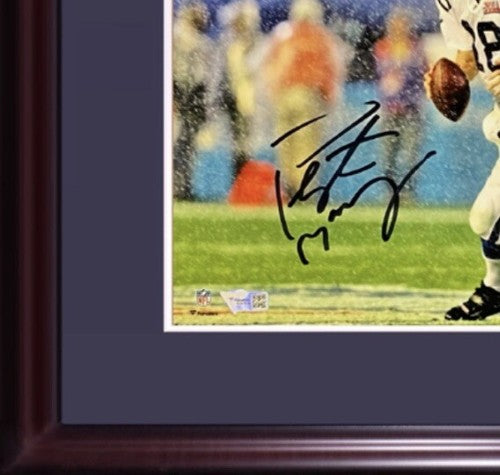 Peyton Manning Colts Signed 8x10 Framed Photo Super Bowl XLI Auto Fanatics Coa
