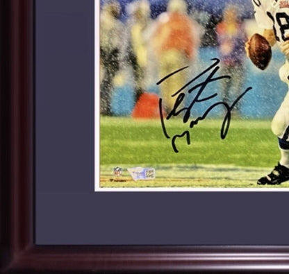 Peyton Manning Colts Signed 8x10 Framed Photo Super Bowl XLI Auto Fanatics Coa