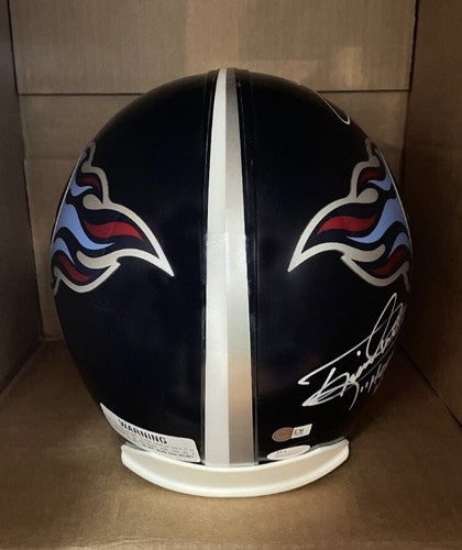 Derrick Henry & Eddie George Titans Signed FS Rep Helmet Heisman Helmet Auto JSA