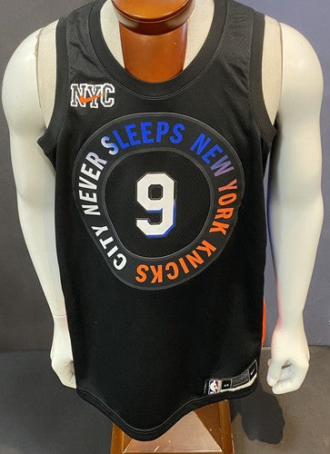RJ Barrett Signed New York Knicks Nike Swingman City Jersey Auto Fanatics COA