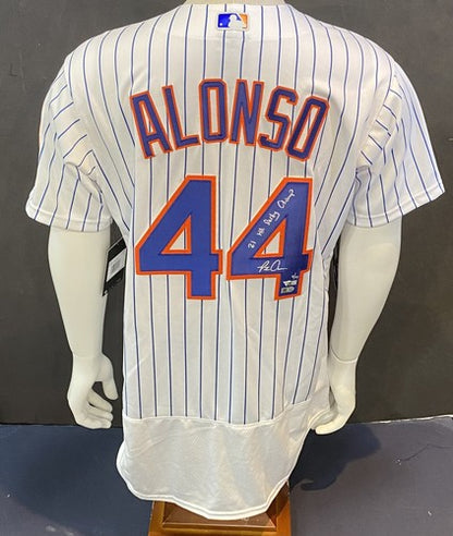 Pete Alonso Mets Signed Official 21 HR Derby Champ Auto Jersey MLB Fanatics /44