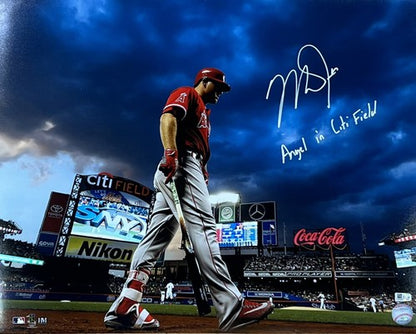 Mike Trout signed 16x20 photo INS Angel in Citi Field framed autograph MLB Holo