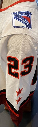 Adam Fox Rangers Signed Authentic 2022 All Star Jersey Auto Fanatics Fight Strap