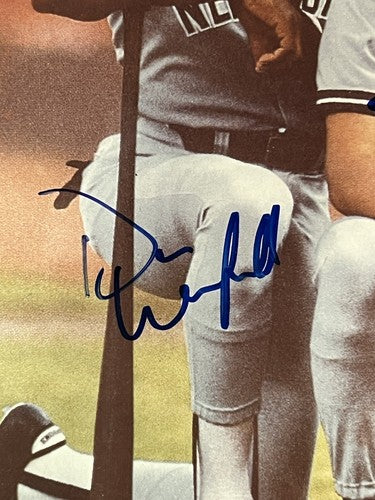 Dave Winfield Don Mattingly Signed 8x10 photo framed Yankees 1984 auto PSA COA