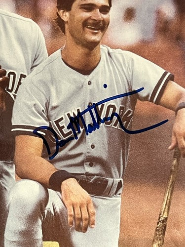 Dave Winfield Don Mattingly Signed 8x10 photo framed Yankees 1984 auto PSA COA