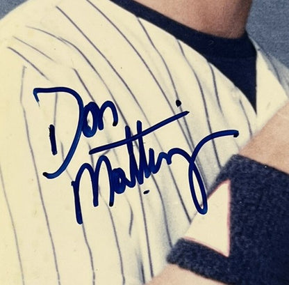 Don Mattingly Keith Hernandez Signed 8x10 Bat Game Photo Framed Vintage Auto Psa