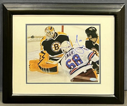 Jaromir Jagr Rangers Signed 8x10 Photo Record Breaking Goal Framed Auto Steiner