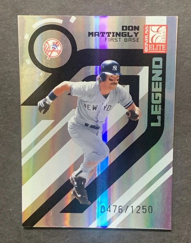 DON MATTINGLY 2005 DONRUSS ELITE LEGEND  #155 YANKEES # /1250 Nm - Mint