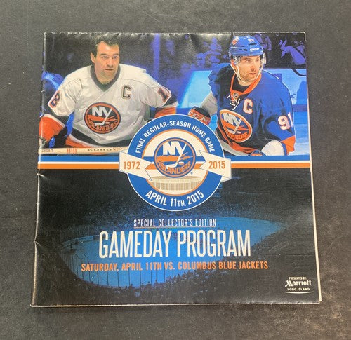 NY Islanders 2015 Final Game Program Collectors Edition Nassau Coliseum 4/11