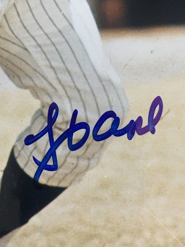Hank Aaron Signed 8x10 Baseball Photo Braves Hof Gem Mint Auto Ken Goldin Coa