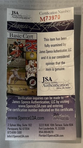 Phil Scooter Rizzuto Signed Ins MVP 1950 Game Model Bat auto Yankees JSA COA /50