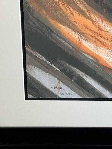 Ronnie Wood Signed Art Screen Print Jack Nicholson Framed Limited Auto /290 Coa