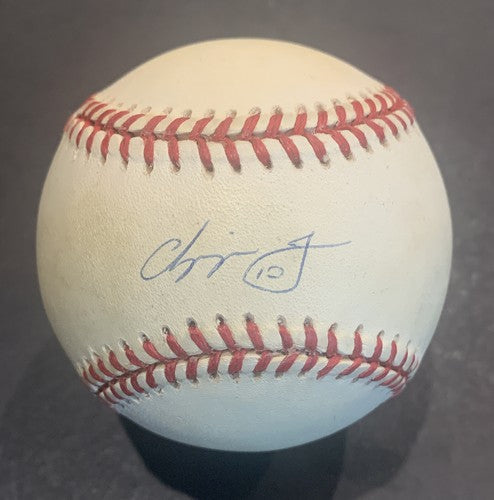 Chipper Jones Signed National League NL Baseball Vintage Auto Braves Hof Psa Coa