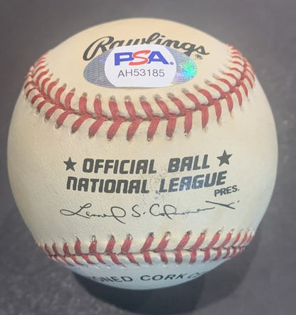 Chipper Jones Signed National League NL Baseball Vintage Auto Braves Hof Psa Coa