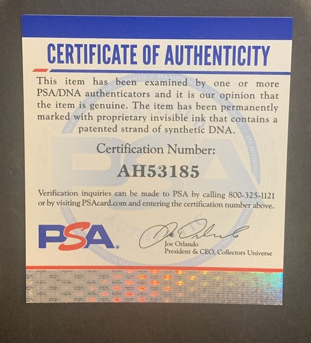 Chipper Jones Signed National League NL Baseball Vintage Auto Braves Hof Psa Coa
