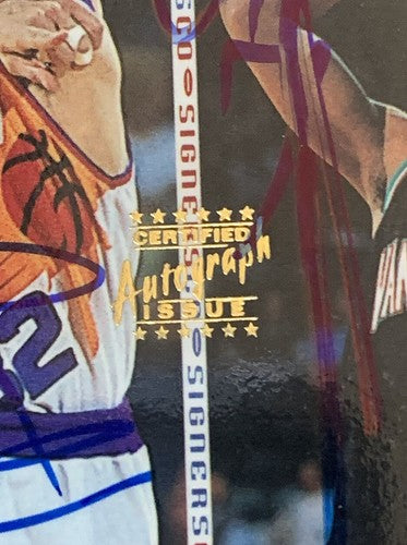 1998-99 STADIUM CLUB CO-SIGNERS JASON KIDD & SHAREEF ABDUR-RAHIM Mint Dual Auto