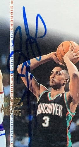 1998-99 STADIUM CLUB CO-SIGNERS JASON KIDD & SHAREEF ABDUR-RAHIM Mint Dual Auto