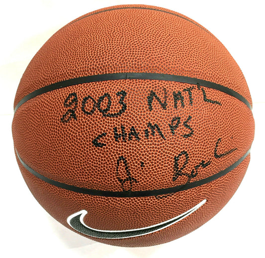Jim Boeheim signed 2003 Ncaa Champs Nike Basketball Auto New Steiner CX Holo COA