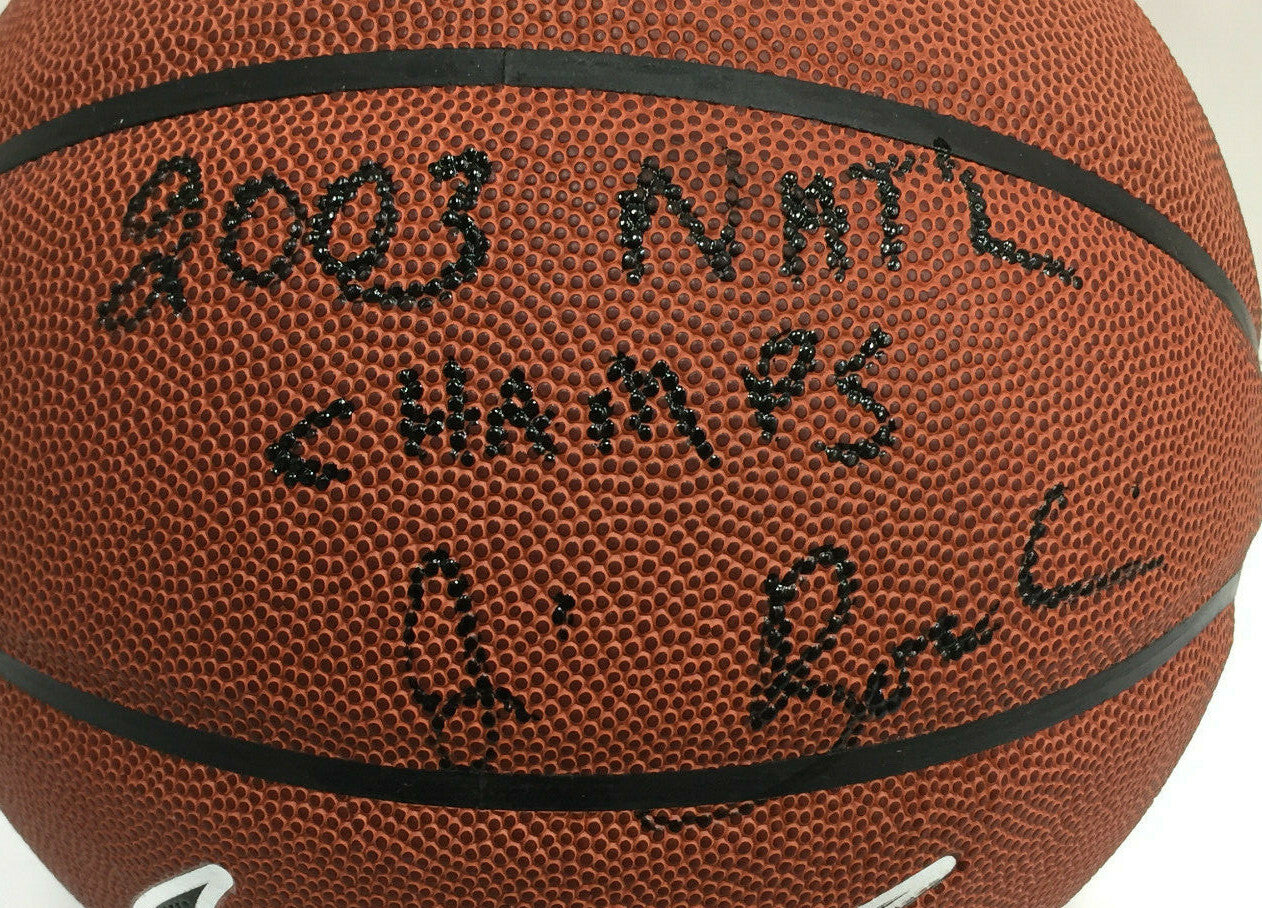 Jim Boeheim signed 2003 Ncaa Champs Nike Basketball Auto New Steiner CX Holo COA