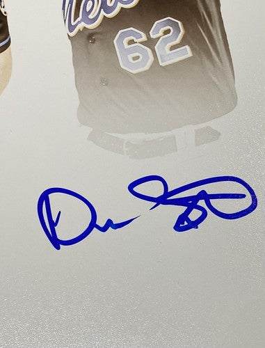 New York Mets 2022 No Hitter Signed 16x20 Photo Framed Diaz 6 Autograph JSA COA