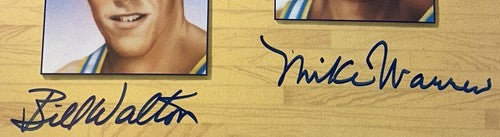 UCLA Legends Signed basketball Photo John Wooden Kareem Abdul-Jabbar Auto COA