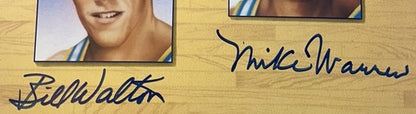 UCLA Legends Signed basketball Photo John Wooden Kareem Abdul-Jabbar Auto COA