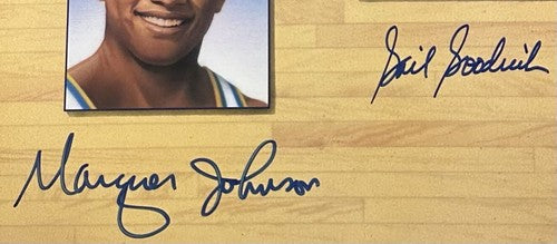 UCLA Legends Signed basketball Photo John Wooden Kareem Abdul-Jabbar Auto COA
