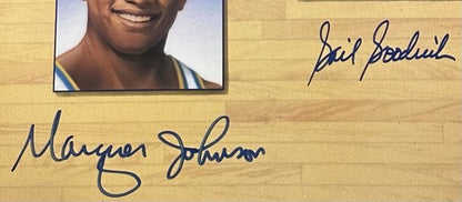 UCLA Legends Signed basketball Photo John Wooden Kareem Abdul-Jabbar Auto COA