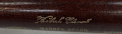 Roberto Clemente Louisville 1973 HOF Commemorative Bat 500 Mint Warren Spahn