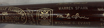 Roberto Clemente Louisville 1973 HOF Commemorative Bat 500 Mint Warren Spahn