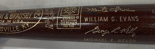 Roberto Clemente Louisville 1973 HOF Commemorative Bat 500 Mint Warren Spahn