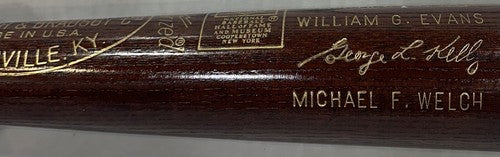 Roberto Clemente Louisville 1973 HOF Commemorative Bat 500 Mint Warren Spahn