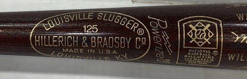 Roberto Clemente Louisville 1973 HOF Commemorative Bat 500 Mint Warren Spahn