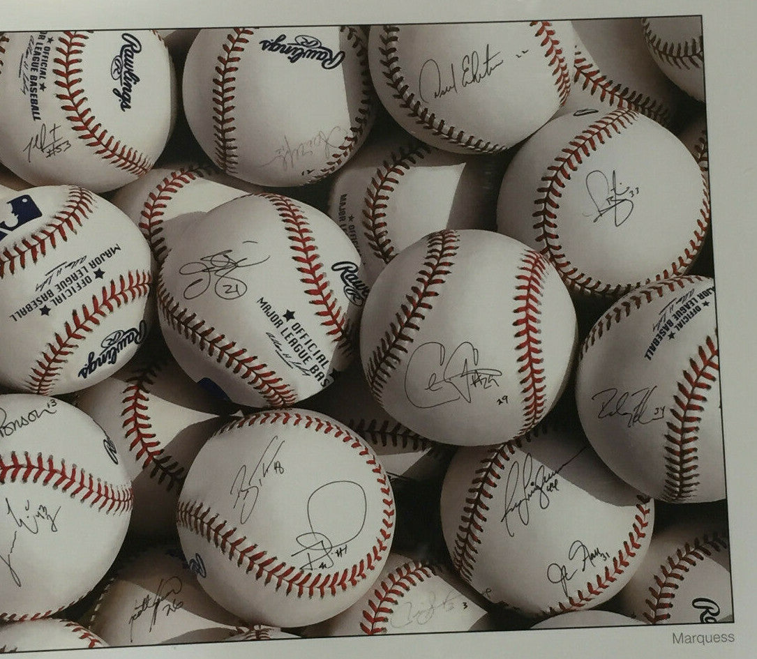 2006 Cardinals World Series Champs Signed Photo framed 17 Auto Isringhausen COA