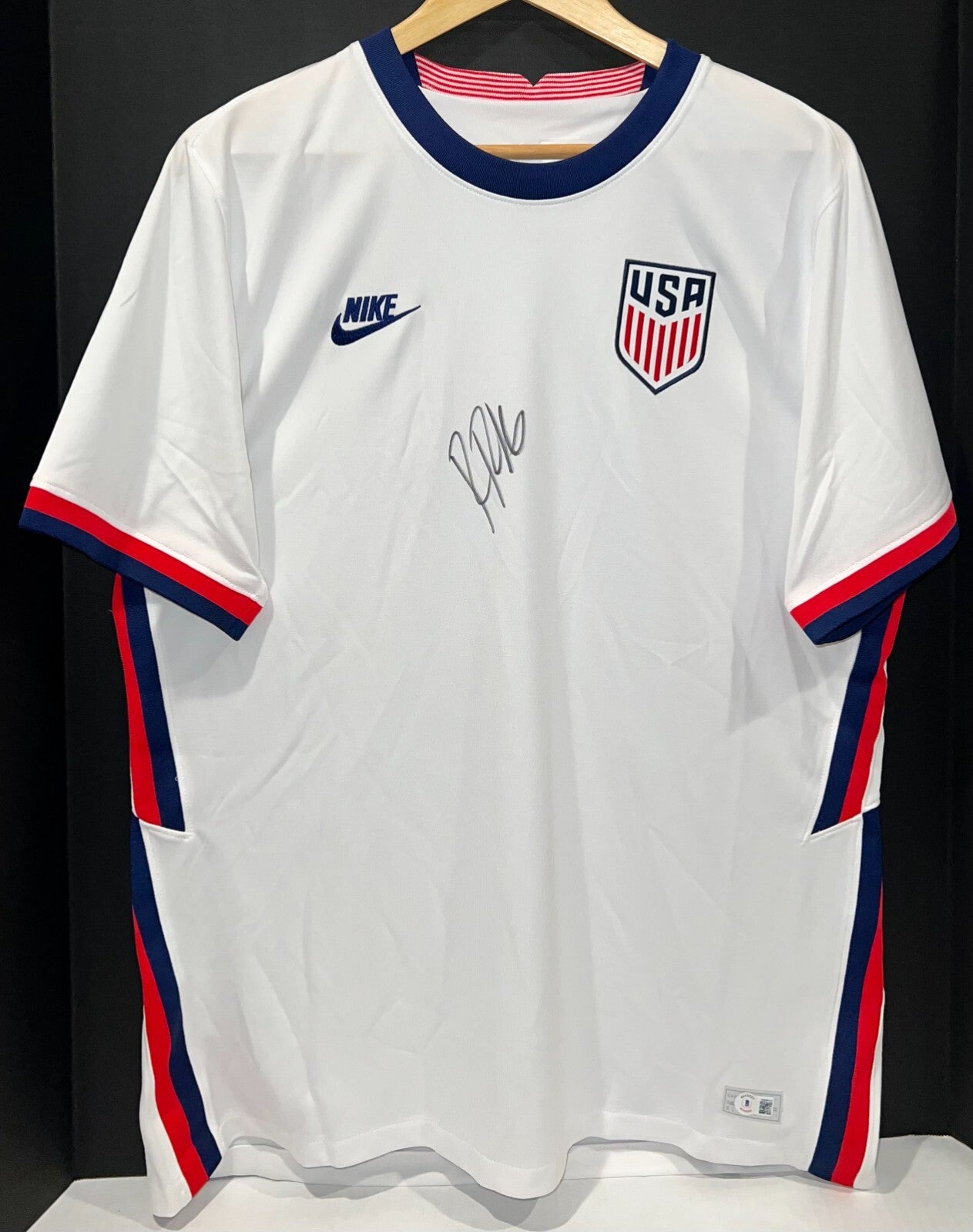 Ricardo Pepi USMNT Signed Authentic Nike Jersey Size L USA Auto BAS Witnessed