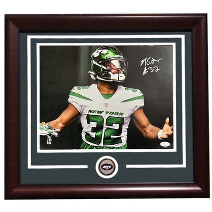 Michael Carter New York Jets Signed 11x14 Photo Framed Mint Autograph JSA Coa