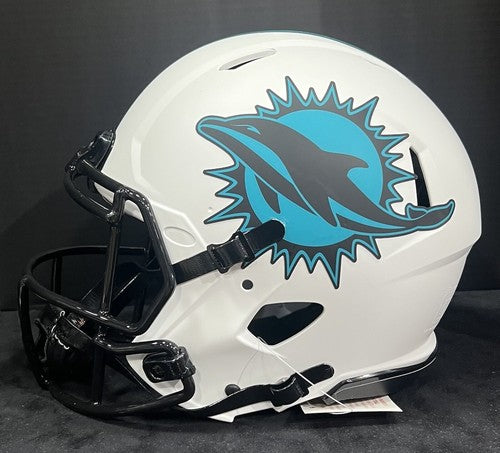 Jaylen Waddle Signed Dolphins Lunar Speed Authentic FS Helmet J-Dub Auto BAS