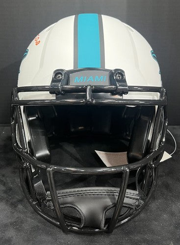 Jaylen Waddle Signed Dolphins Lunar Speed Authentic FS Helmet J-Dub Auto BAS