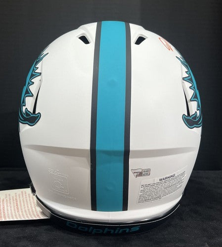 Jaylen Waddle Signed Dolphins Lunar Speed Authentic FS Helmet J-Dub Auto BAS