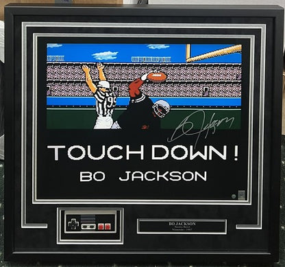 Bo Jackson Signed Tecmo Bowl Nintendo 16x20 Framed Photo w/ Controller Steiner