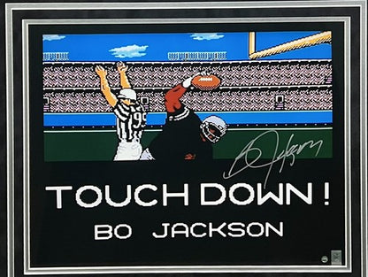 Bo Jackson Signed Tecmo Bowl Nintendo 16x20 Framed Photo w/ Controller Steiner