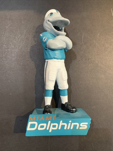Miami Dolphins T.D. Mascot Indoor Out 12" Resin Figure Statue NFL Tyreek Hill