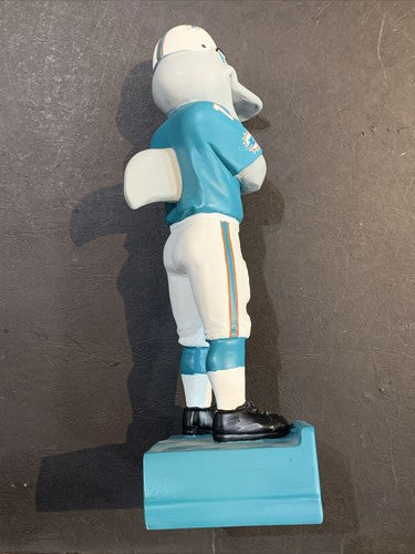 Miami Dolphins T.D. Mascot Indoor Out 12" Resin Figure Statue NFL Tyreek Hill
