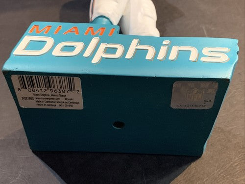 Miami Dolphins T.D. Mascot Indoor Out 12" Resin Figure Statue NFL Tyreek Hill